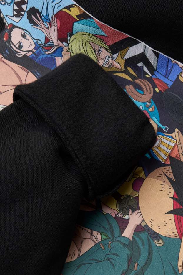 Copii - Băieți - One Piece - bluză de molton - negru