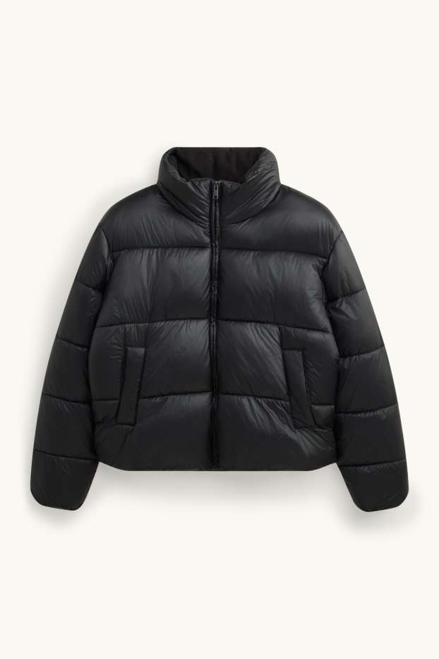 Damen - Steppjacke - gefüttert - schwarz