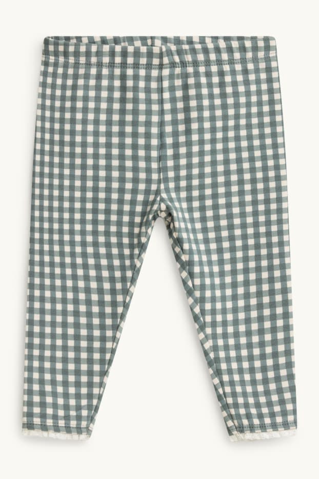 Miminka - dívky - Outfit pro miminka - 3dílný - tmavozelená / krémově bílá