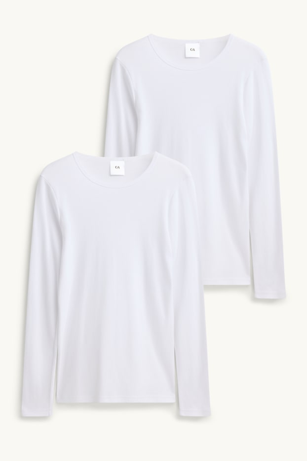 Uomo - Confezione da 2 - maglia intima - bianco neve