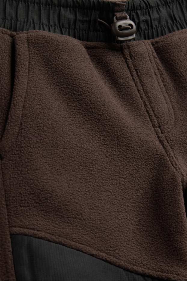 Enfants garçons - Pantalon de jogging en polaire - marron foncé