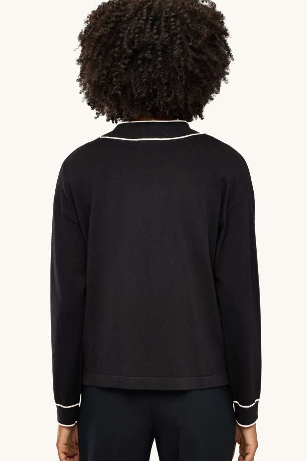 Damen - Strickjacke - schwarz
