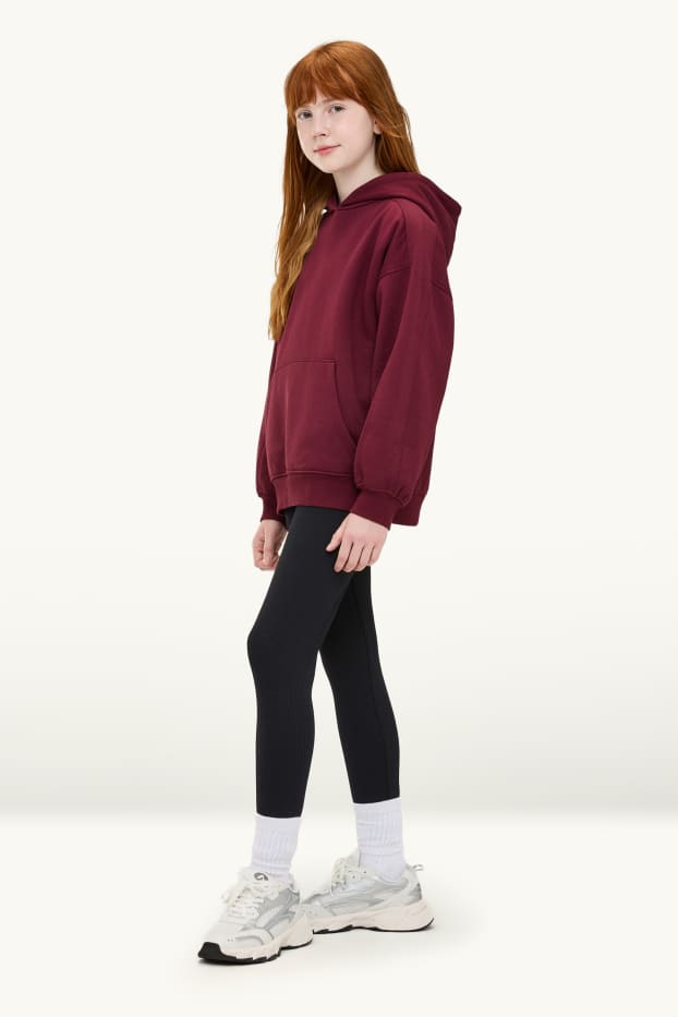 Nena - Paquet de 2 - leggings - acanalats - negre
