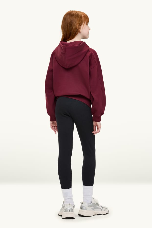 Nena - Paquet de 2 - leggings - acanalats - negre