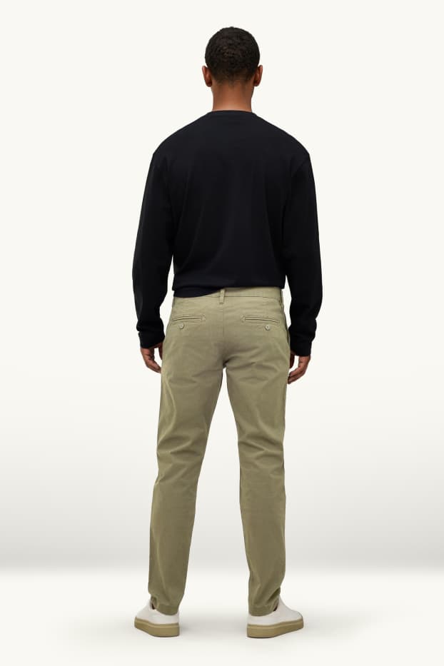 Bărbați - Chino - slim fit - kaki