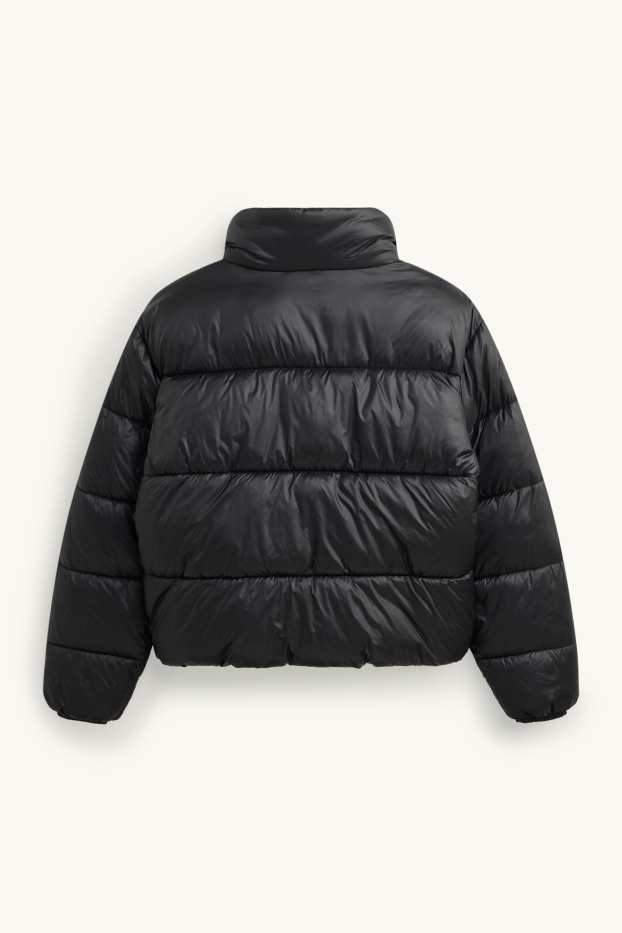 Damen - Steppjacke - gefüttert - schwarz