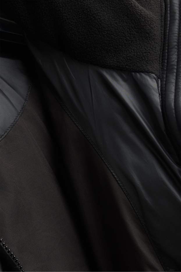Damen - Steppjacke - gefüttert - schwarz