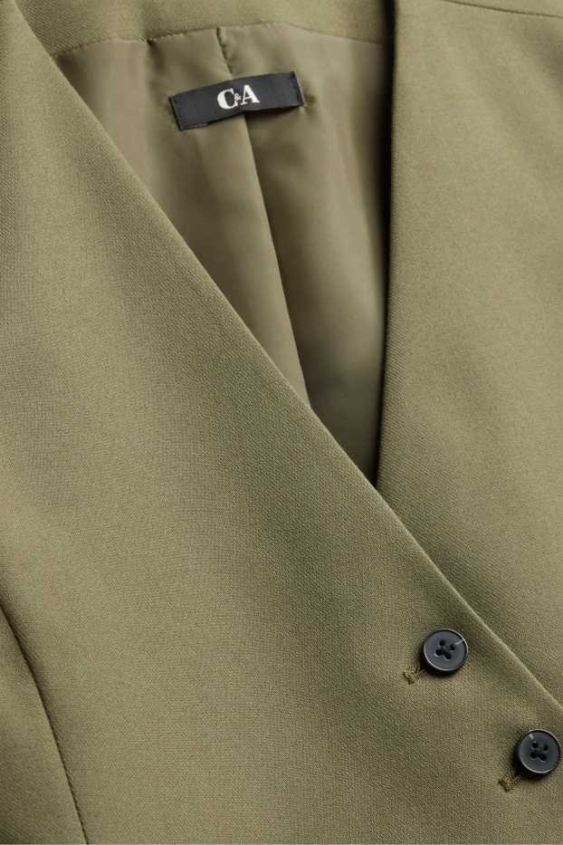 Donna - Gilet - sciancrato - kaki