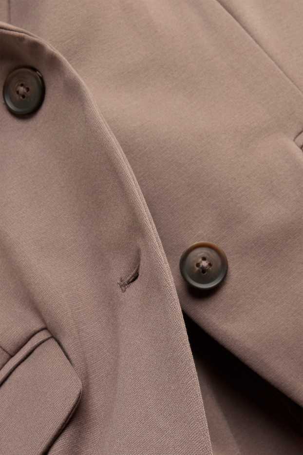 Femmes - Blazer de bureau - cintré - taupe