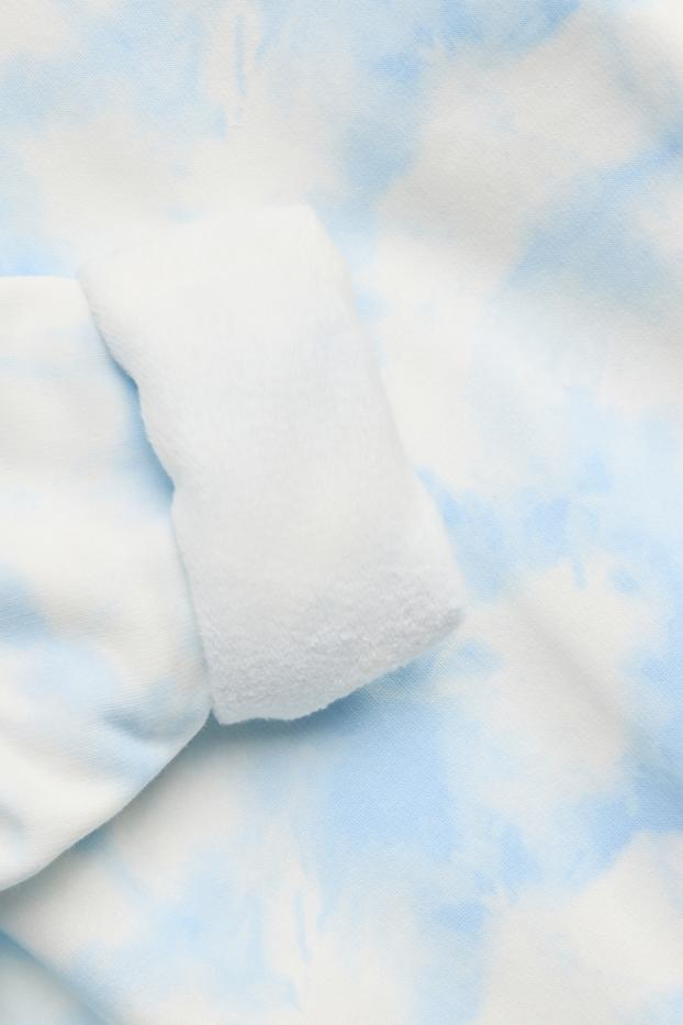 Bambine - Felpa - bianco / azzurro