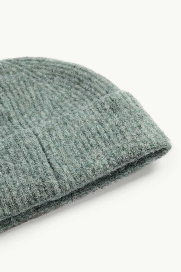 Dona - Gorro - acanalat - verd jaspiat