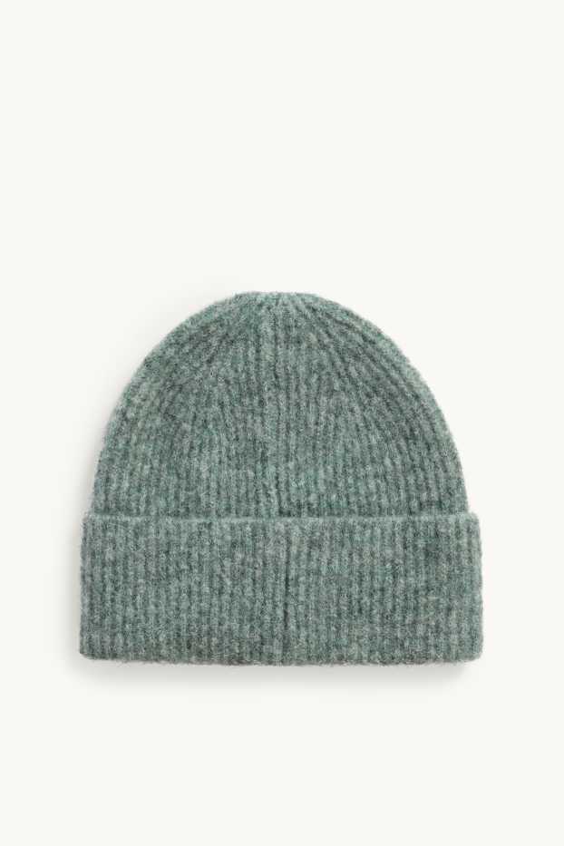 Dona - Gorro - acanalat - verd jaspiat
