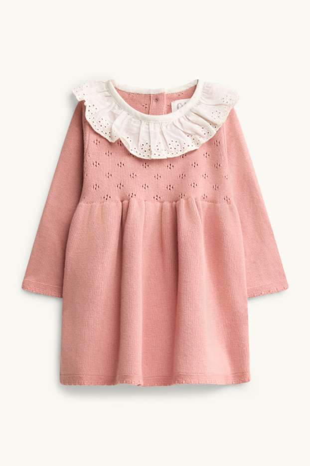 Neonate - Vestito in maglia neonate - rosa pallido