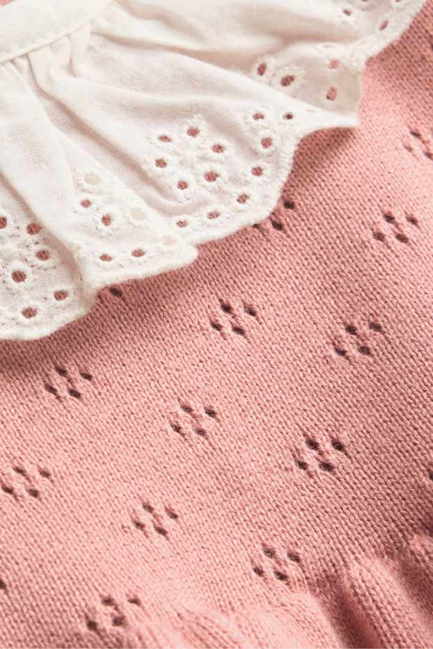 Neonate - Vestito in maglia neonate - rosa pallido
