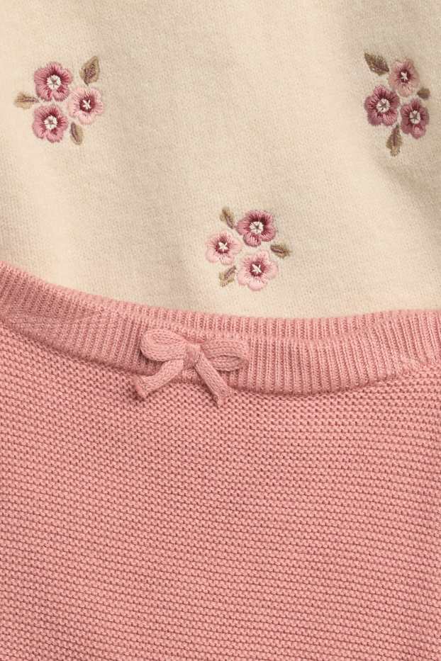 Baby Girls - Floral - newborn outfit - 2-piece - beige