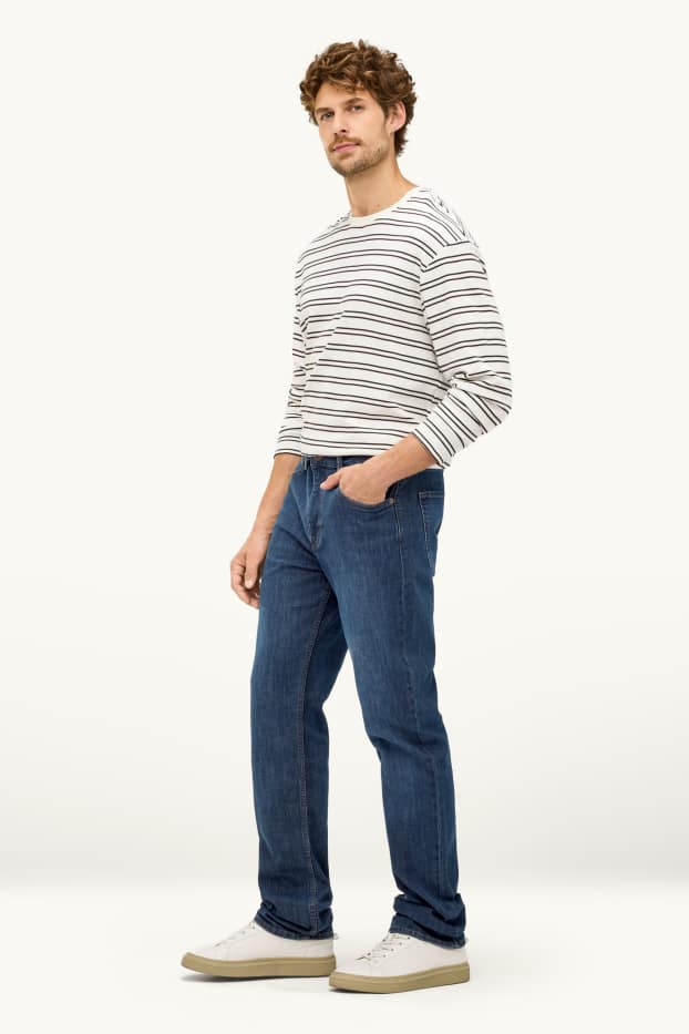 Home - Straight Jeans - LYCRA® - texà blau
