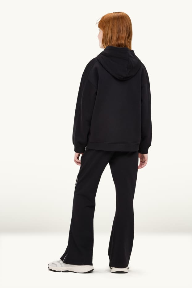 Copii - Fete - New York - set - hanorac și pantaloni de trening - 2 piese - negru