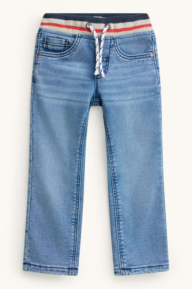 Copii - Băieți - Straight jeans - jeans termoizolanți - LYCRA® - denim-albastru