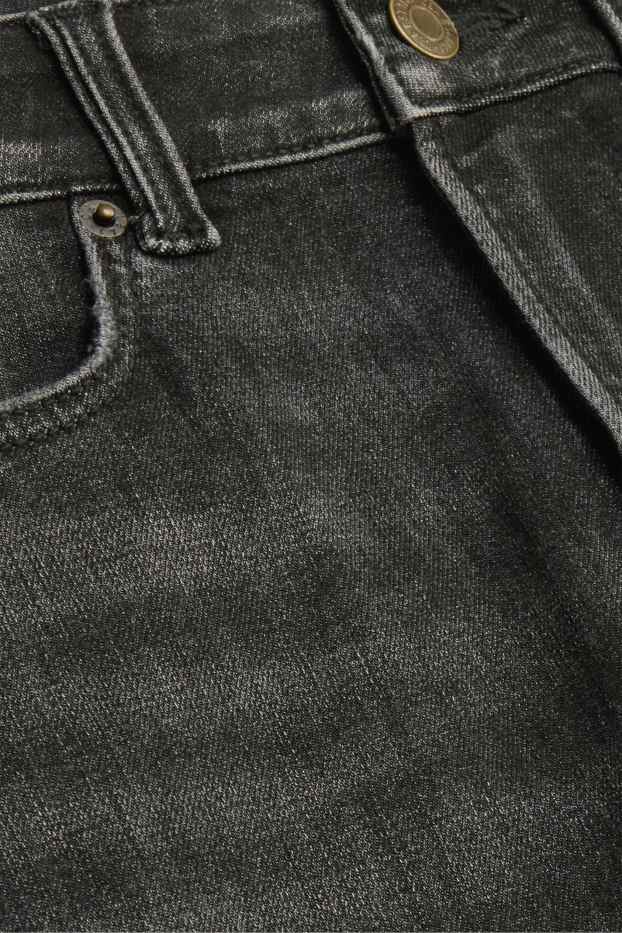 Femei - Skinny jeans - talie medie - jeans modelatori - LYCRA® ADAPTIV Fiber - denim-gri închis