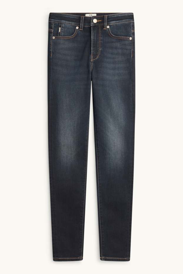 Damen - Skinny Jeans - Mid Waist - Shaping Jeans - LYCRA® ADAPTIV Fiber - jeansblau