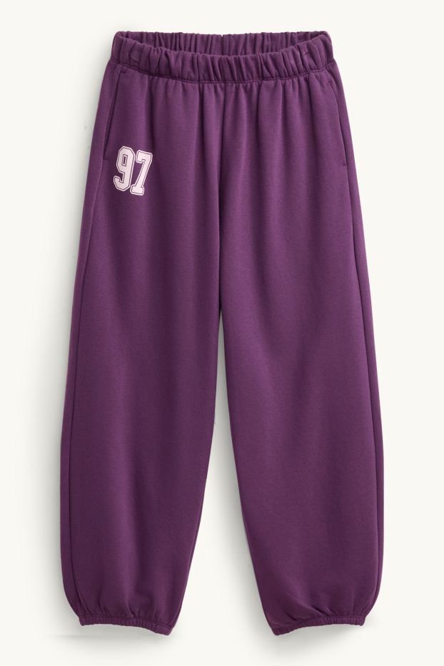 Kinder Mädchen - Los Angeles - Set - Hoodie und Jogginghose - 2 teilig - lila