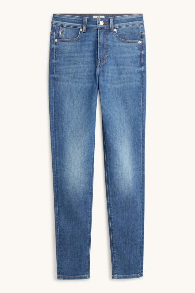 Dames - Skinny jeans - mid waist - shaping jeans - LYCRA® ADAPTIV Fiber - jeansblauw