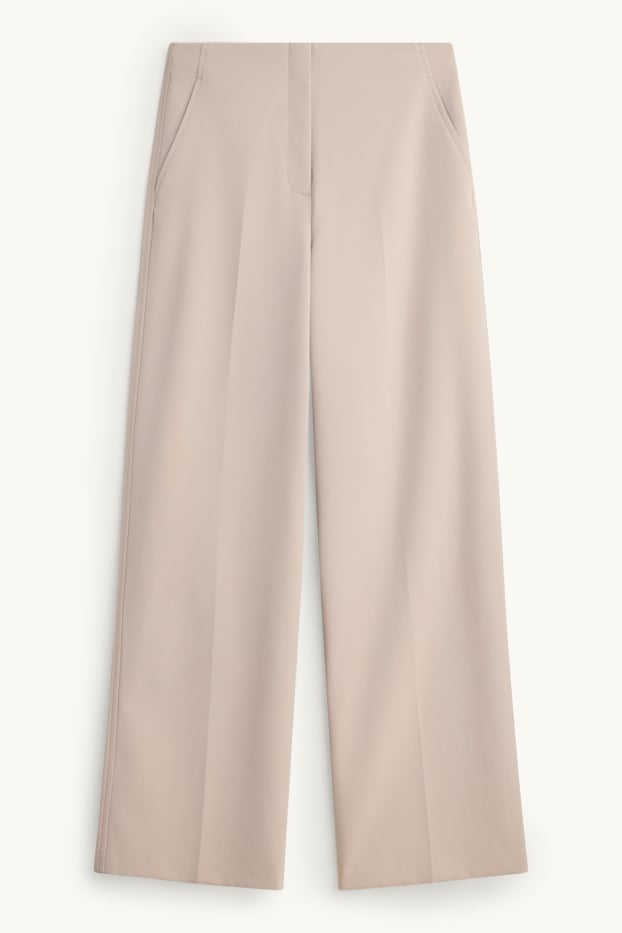 Dona - Pantalons formals - high waist - wide leg - sorra