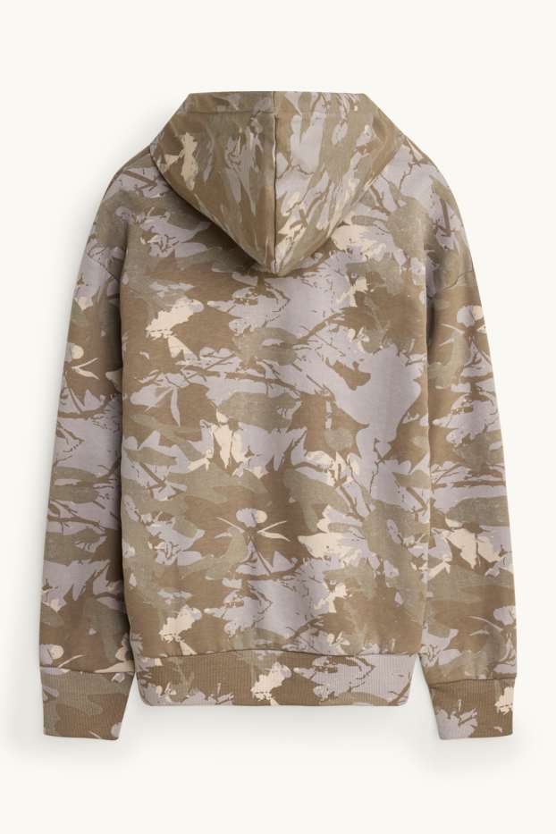 Kinder Buben - Hoodie - gemustert - camouflage