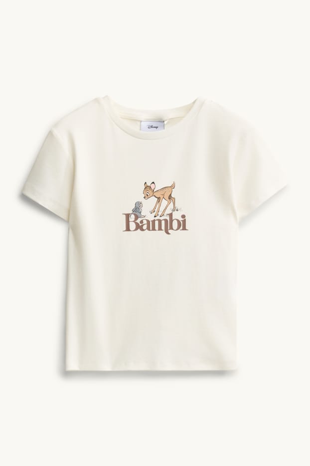 Dames - T-shirt - crème wit