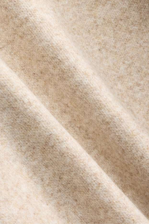 Damen - Pullover - hellbeige