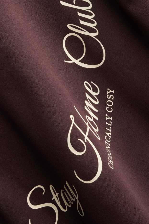 Women - Oversized sweatshirt - bordeaux