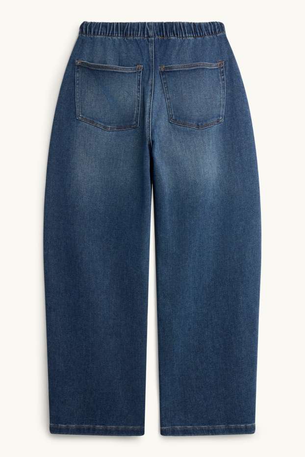 Femei - Barrel jeans - denim-albastru