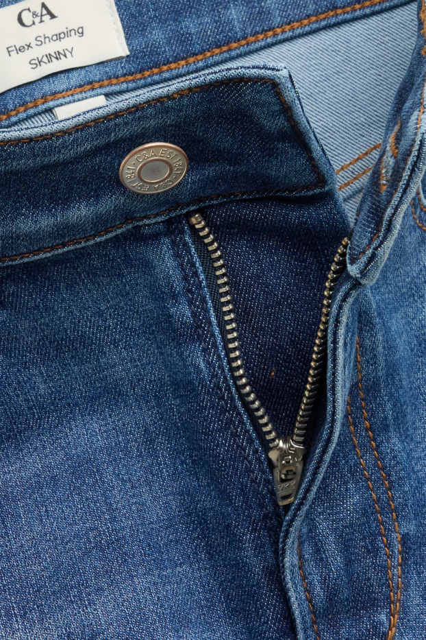 Dames - Skinny jeans - mid waist - shaping jeans - LYCRA® ADAPTIV Fiber - jeansblauw