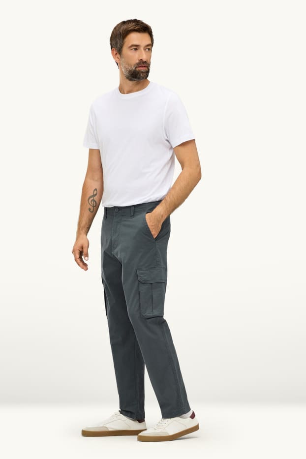 Herren - Cargohose - dunkelgrau