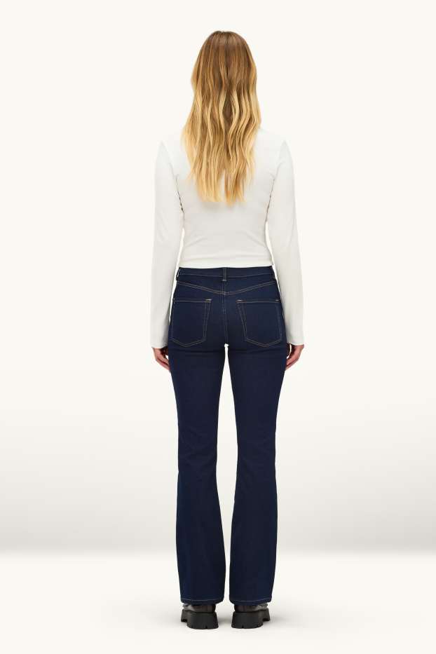Donna - Jeans bootcut - vita media - jeans blu scuro