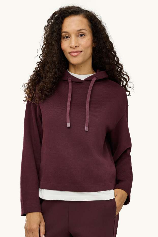 Women - Hoodie - bordeaux