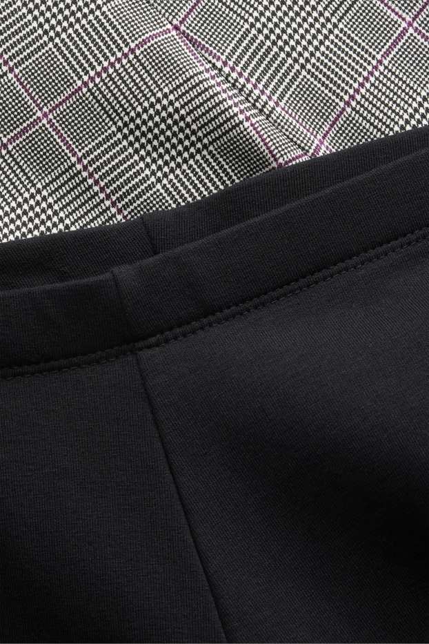 Kinderen: meisjes - Set van 2 - flared legging - zwart / grijs