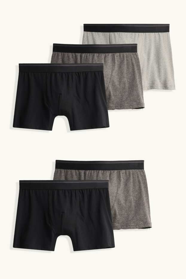 Herren - Multipack 5er - Trunks - hellgrau
