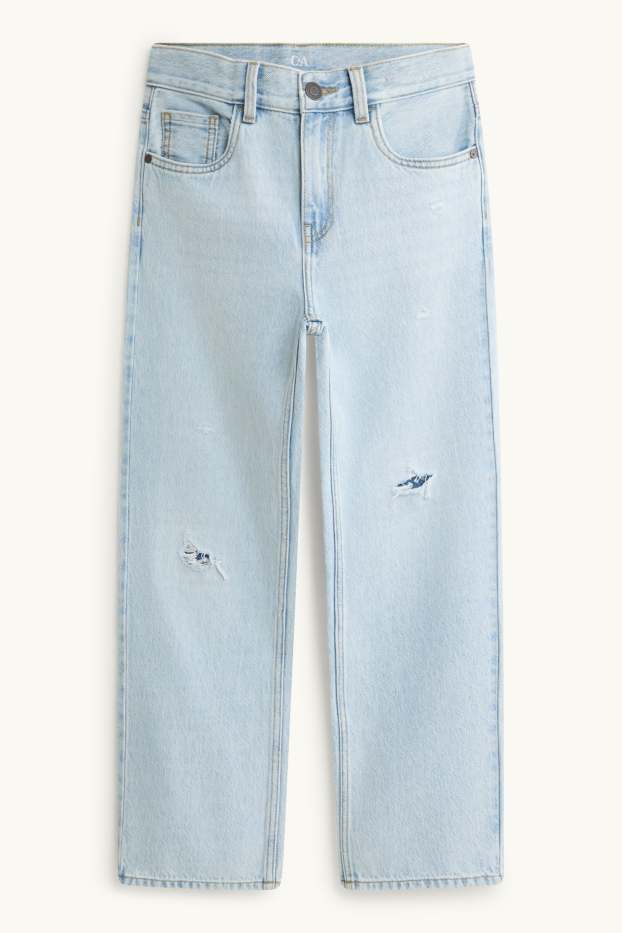 Kinderen: jongens - Loose fit jeans - jeanslichtblauw