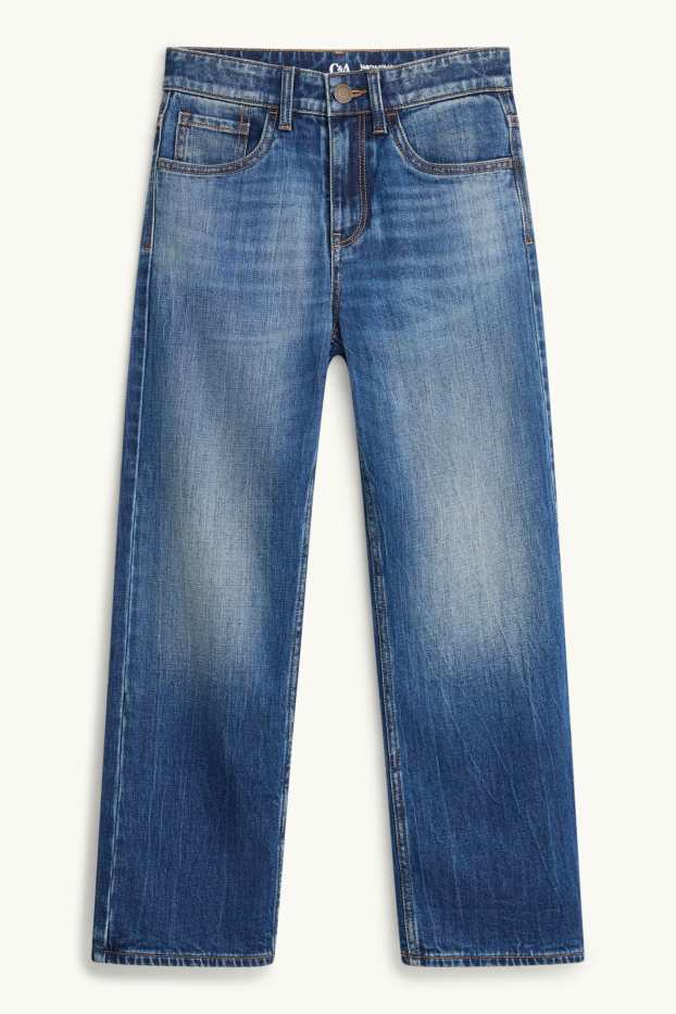 Kinder Buben - Relaxed Jeans - Thermojeans - jeansblau