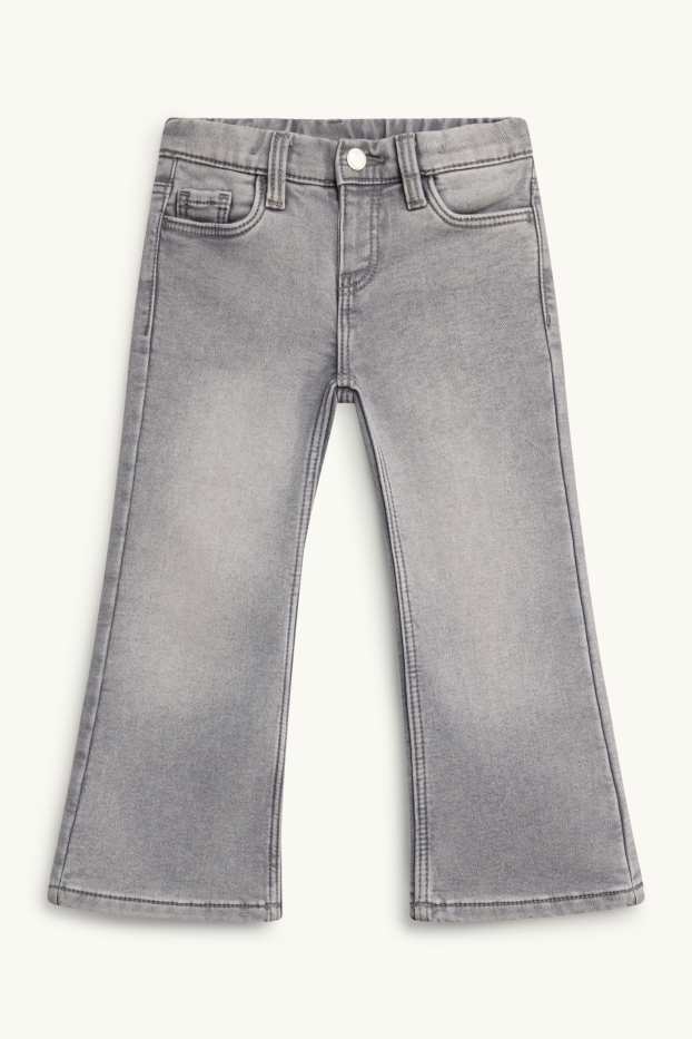 Enfants filles - Flared jean - jean chaud - jean gris
