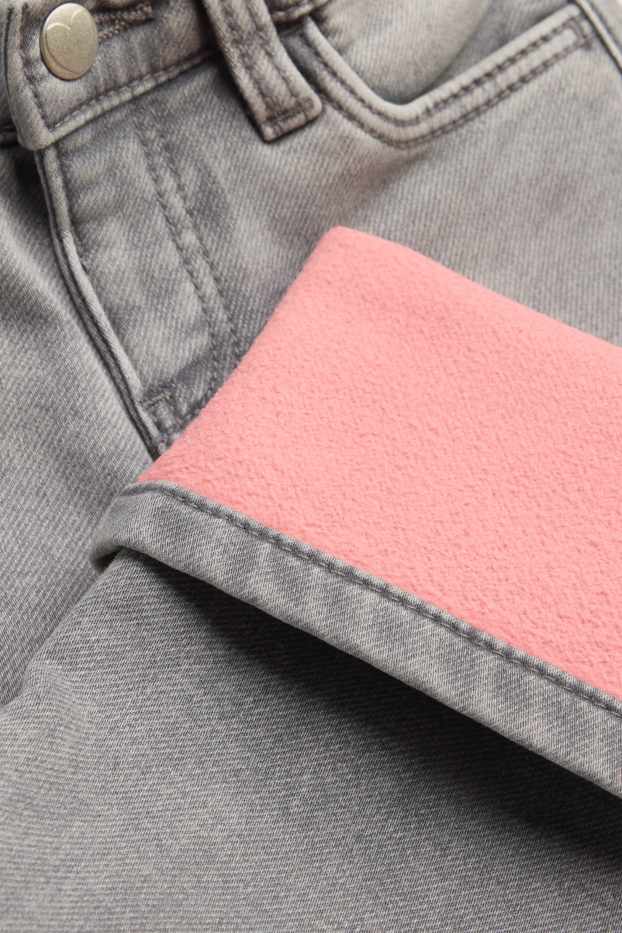 Enfants filles - Flared jean - jean chaud - jean gris