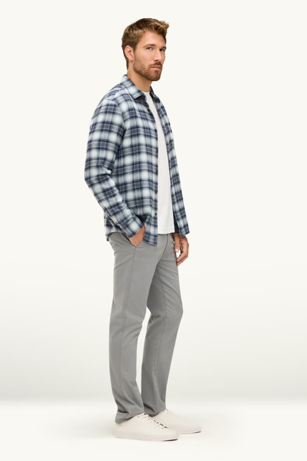 Heren - Chino - slim fit - grijs