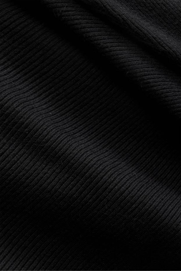 Donna - Maglione - a coste - nero