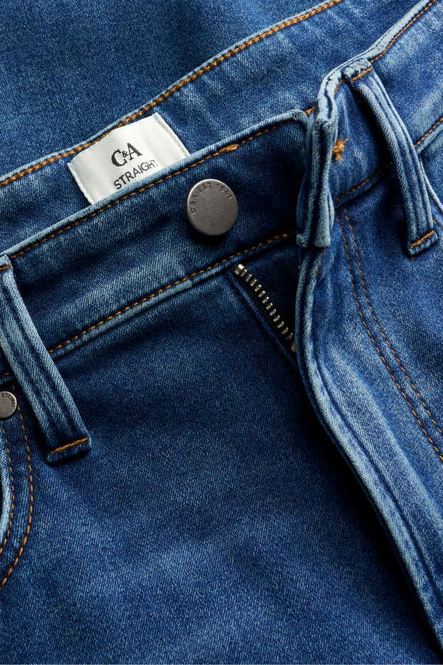 Men - Straight jeans - thermal jeans - LYCRA ® - blue denim