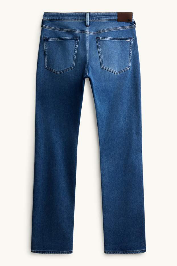 Men - Straight jeans - thermal jeans - LYCRA ® - blue denim