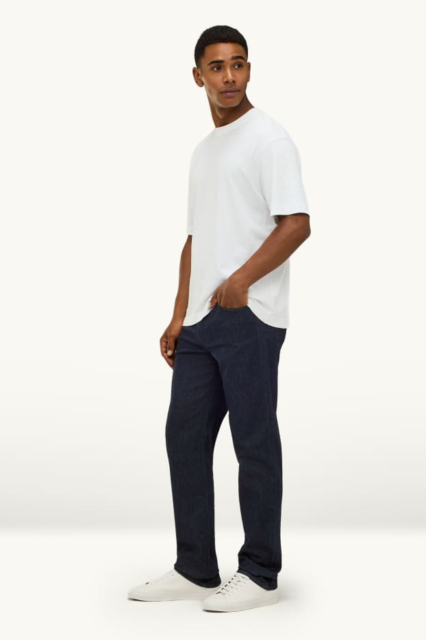 Heren - Straight jeans - jeansdonkerblauw