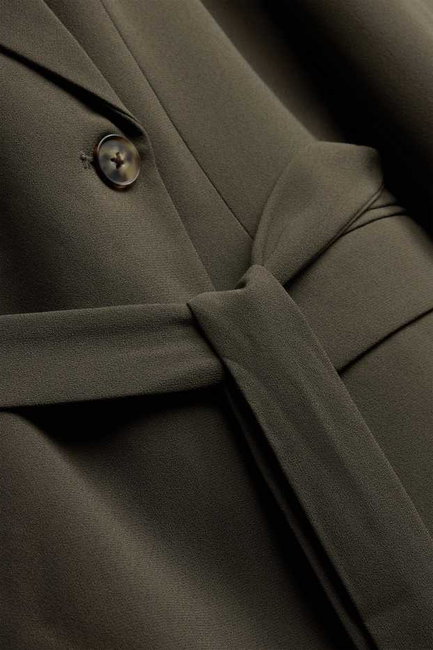 Dámské - Dlouhý blejzr - relaxed fit - khaki