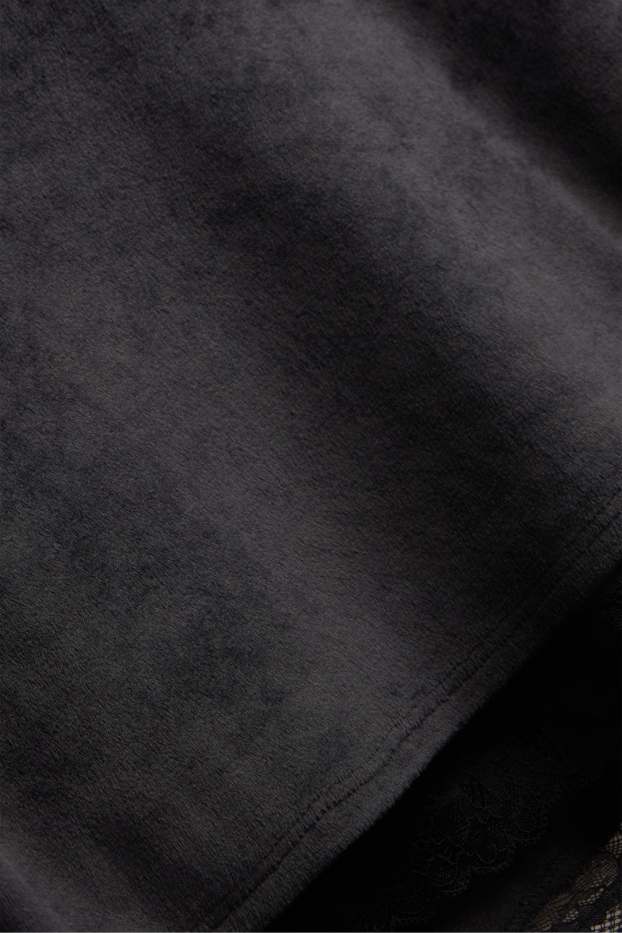 Damen - Shorty-Pyjama - 2 teilig - schwarz