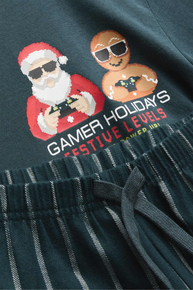 Enfants garçons - Pyjama de Noël - vert foncé